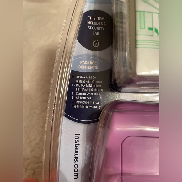Instax Lavender Fujifilm Mini 7+ Instant Camera Bundle - Picture 4 of 4